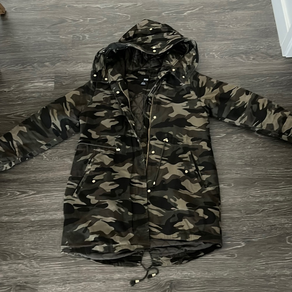 Long Camo Winter Coat